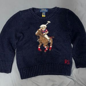 Polo bear cotton sweater